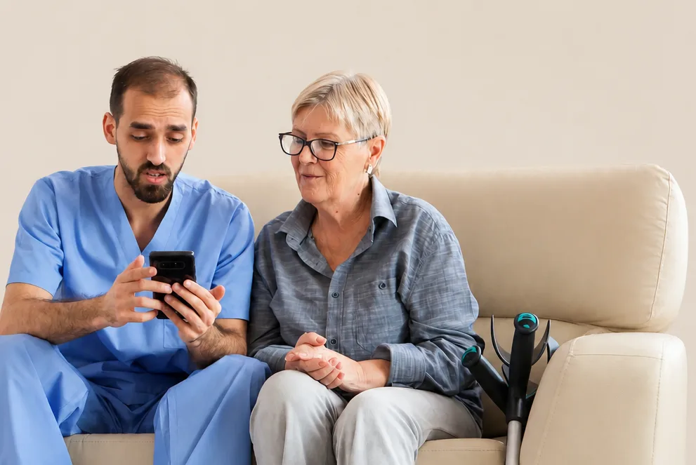 Clinician personalizing care with a patient